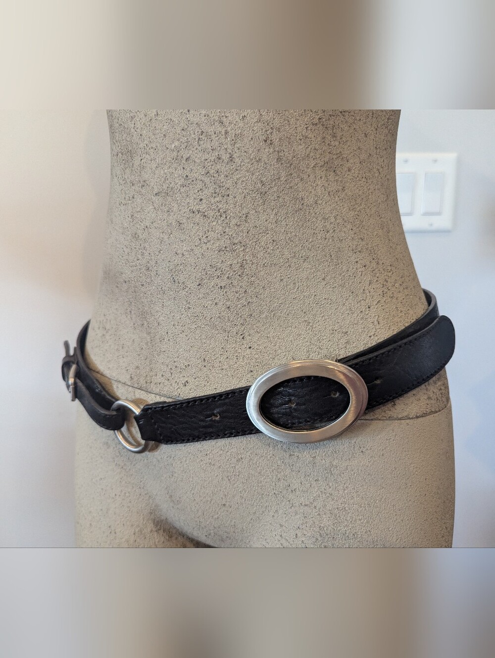 Y2K Vintage Jacob Leather Hip Belt Convertible Waist Belt, Made In Canada Size S - Picture 5 of 14